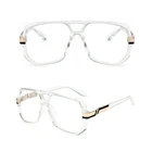 2019 New Fashion Brand Polarized Luxury UV400 Clear Transparent Sunglasses Sun Glasses Eyewear for Men