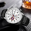 Wholesale Luxury Custom Logo Water Resistant Minimalist Watches Leather Fashion Men Casual Wrist Watch Chronograph