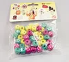 Fashion colored wood beads new coming sewing craft led flashing gloves crafts