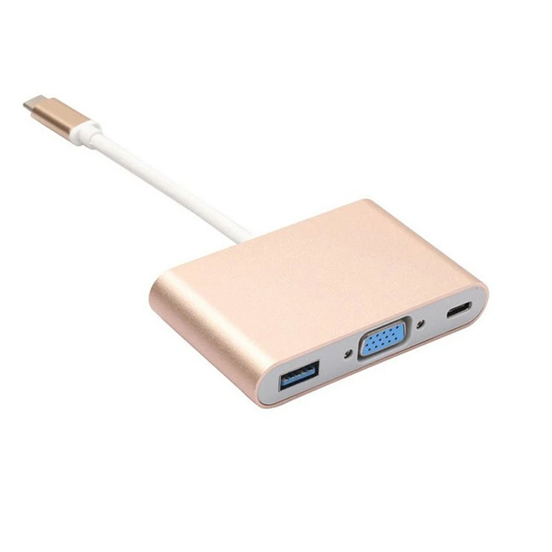New Design 10Gbps USB 3.1 Type C Multi Hub Adapter with HDTV VGA and Audio Port for Macbook
New Design 10Gbps USB 3.1 Type C Multi Hub Adapter with HDTV VGA and Audio Port for Macbook