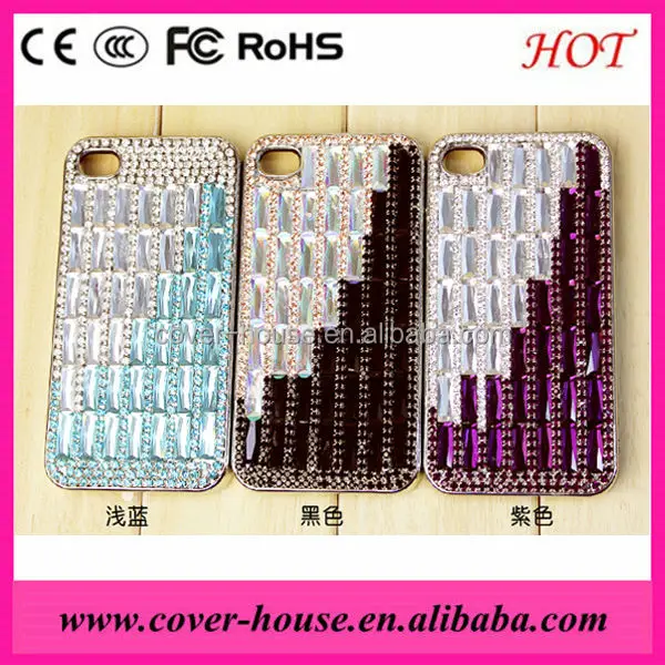 Colorful shiny Crystal cellphone case for iPhone5 5S