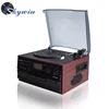 Vinyl Turntable Boombox With CD/ MP3/Radio/Cassette/USB and Vinyl-to-MP3 Encoding