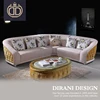Italian post modern chesterfield sectional velvet pink sofa color combination l shape living room sectional couch
