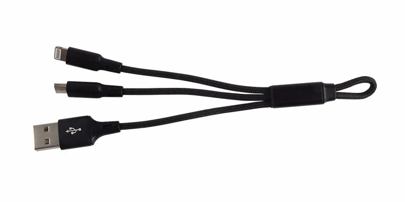 BSCI Shenzhen Factory 3 in 1 Flat usb charger cable android, Type C - ANKUX.COM