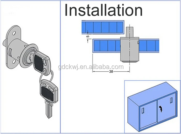 wholesale metal cabinet door lock multi drawer lock for sale