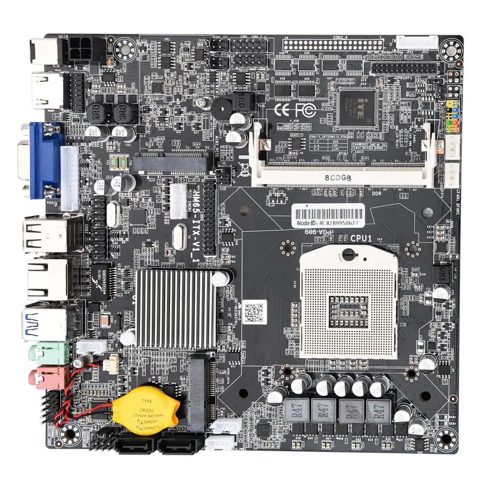 Горячий люк dapper mini ITX материнская плата с Intel HM77 чипсет PGA 989 гнездо и с до 8 Гб DDR3 для промышленного компьютера