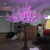 2016 high quality pe mixed christmas tree with led fiber optic flower fiber optic lights