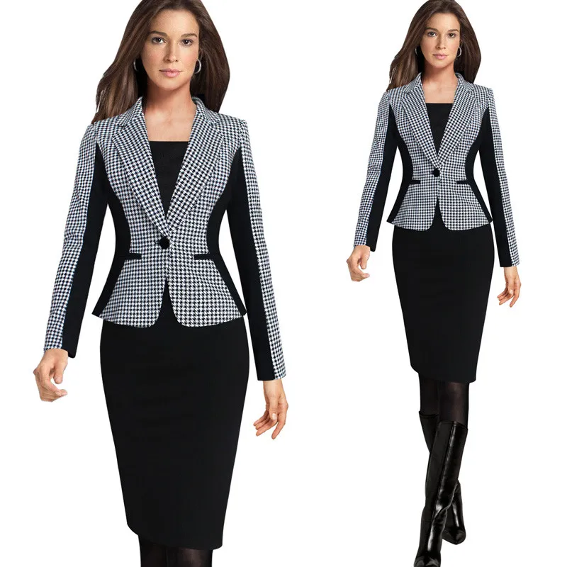 R&H Newest women Elegant single button Female slim Office OL Full Sleeve Business Suits Outwear Jackets Formal Work Wear Uniform, As the picture
R&H Newest women Elegant single button Female slim Office OL Full Sleeve Business Suits Outwear Jackets Formal Work Wear Uniform, As the picture