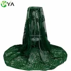 wholesale Unique 3D flower applique lace hand beaded embroidery lace for evening dress