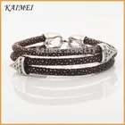 Jewellery Bangle Stingray Bangle Special Jewellery Cross Skull Punk Men's Charms Two-tone Stingray Cuff Bangle Bracelet