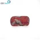 Economical cute posh glasses case microfiber nice design cover for folded reading glasses with mirror