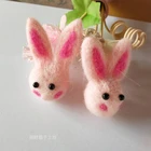 Hot wool felt rabbit for Christmas decoration