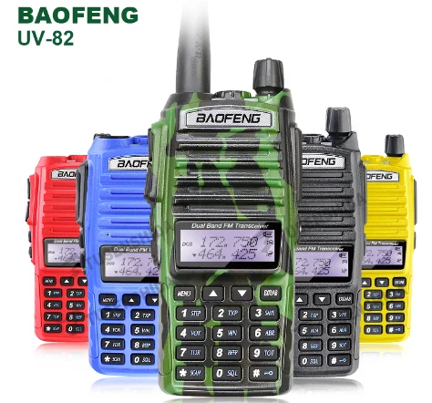BAOFENG UV-82 a due vie radio walkie talkie 2800 mah doppio PTT dual standby dual band 5 W 8 W radio - ANKUX Tech Co., Ltd