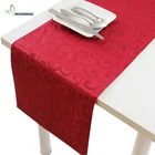 Celebration table banner multi-function thick polyester satin oxford adverting polyester table cover