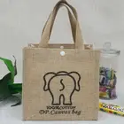 cheap custom jute bag for coffee cocoa beans copra sack