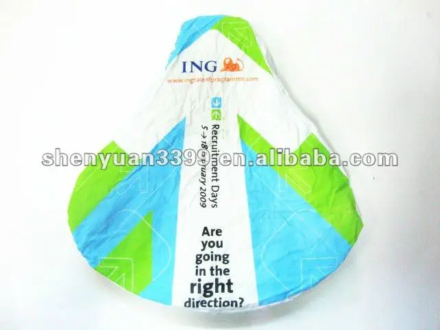 Promotional full color print bicycle saddle rain cover