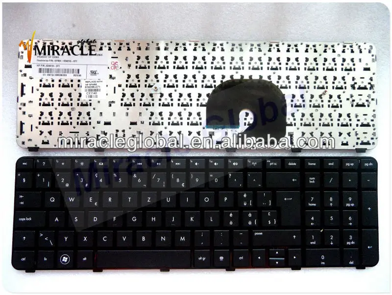 Swedish/ SW layout laptop keyboard for hp DV7-6000 black
