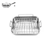 Cooking Tools Square Roasting Grill Pan With V-Rack Grid