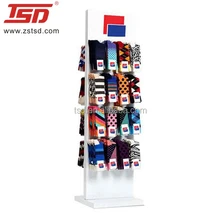 Socks Double Side Floor Displays Stand With Hooks For Hanging Socks