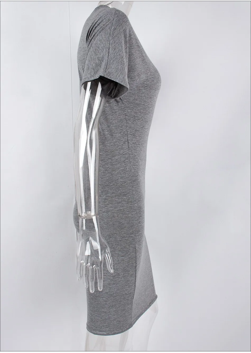 最新の女性の ラウンド ネック半袖セクシー tシャツ tシャツ ドレス卸売仕入れ・メーカー・工場