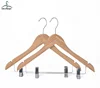 The Wholesale Good Quality Bamboo Hanger With Two Metal Clips For Bra Clothes,Pants,Skirt