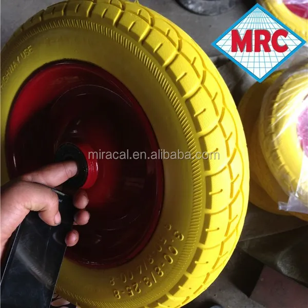 airless PU foam tire/wheel made in china 3.50-8