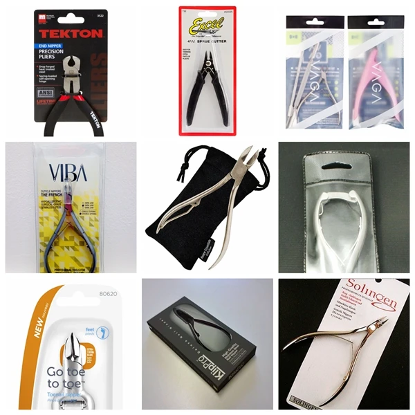 Toenail Clippers for Thick Nails/Nail Nipper, Premium Quality, Brushed Stainless Steel, 5" Long