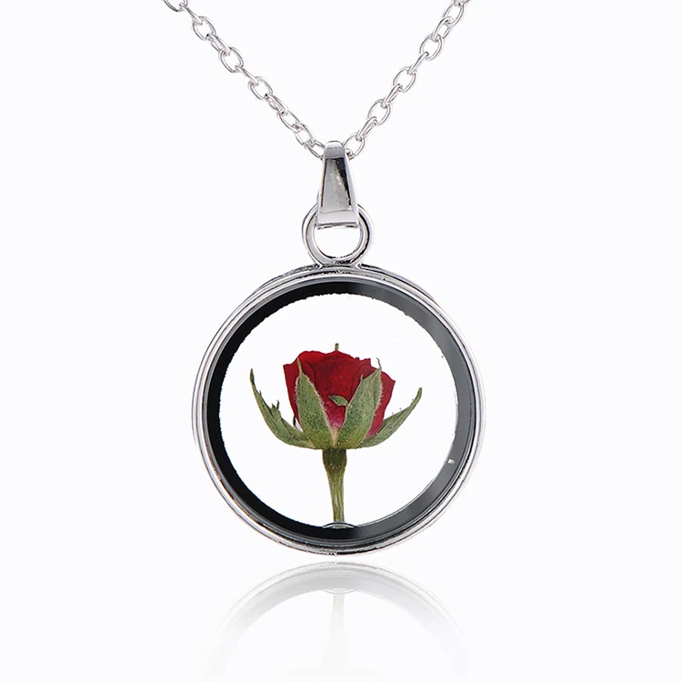 Long Natural Real Dry Rose Flower Necklace Glass Pendant Necklaces Chain Gift For Women Girl Friend, Gold and silver
Long Natural Real Dry Rose Flower Necklace Glass Pendant Necklaces Chain Gift For Women Girl Friend, Gold and silver