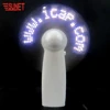 2019 promotion gift battery operated LOGO flashing portable mini led messages fan