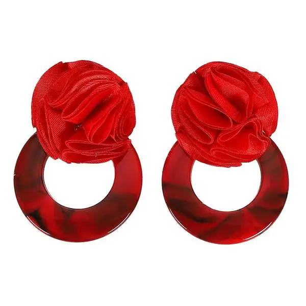 In Stock Acrylic Hoops Cloth Flower Simple Floral Resin Earrings Jewelry For Women, Picture
In Stock Acrylic Hoops Cloth Flower Simple Floral Resin Earrings Jewelry For Women, Picture