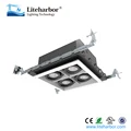 residential heavy gauge cold rolled steel 4 lights GU10/COB square multihead recessed led light