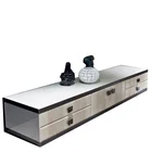 Longer tv cabinet malaysia luxury modern home decoration living room apartment tv rack cabinet design
