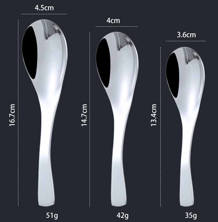 Creative tableware thick stainless steel spoon tablespoon short handled spoon light children spoon, Silver,gold,rosegold,purple ,black,blue
Creative tableware thick stainless steel spoon tablespoon short handled spoon light children spoon, Silver,gold,rosegold,purple ,black,blue
