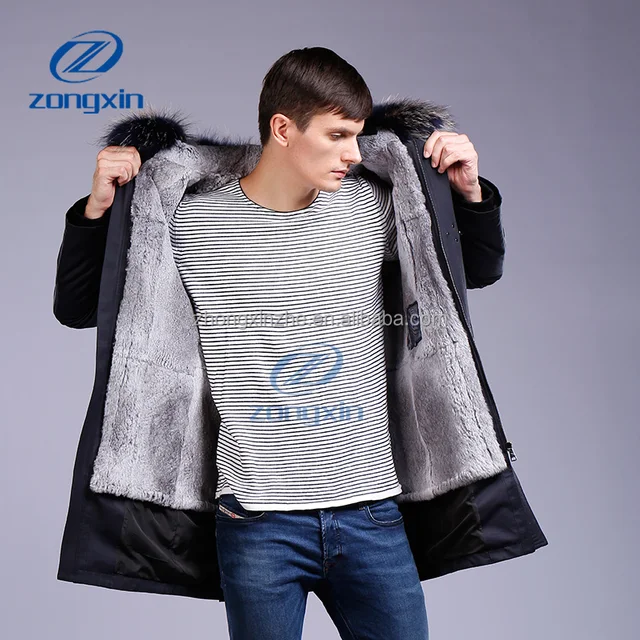 wholesale men winter real raccoon military fur parka coat