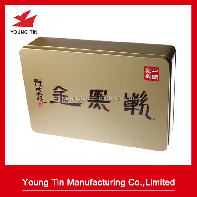 food grade tinplate metal chocolate empty package gift tin box