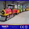 Yamoo theme park family rides battery/electric/shopping mall amusement park road trackless train for sale