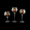 Wholesale mosaic long-stemmed glass cup candle holder