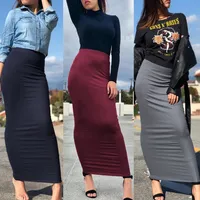 

2019 Abaya Dubai Kaftan Muslim Women Islamic Clothing Modest Long Bodycon Maxi Turkey Dress Skirt