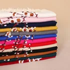 Cheap 13 colors 300g plum blossom floral embroidery women pashmina shawl cashmere scarf