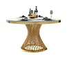 /product-detail/light-luxury-golden-chrome-stainless-steel-twinkling-marble-top-dining-table-62163631398.html