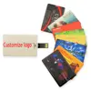 Promotion Gift Usb Flash Credit Card 16gb 32gb Pen Drive 32gb 64gb 4gb 8gb Memory External Storage Usb 2.0 Business Card Gifts