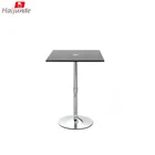 Home Furniture Modern Glass Table Hot Sale MDF White Paint Plating Modern Tabletop Glass Round Table