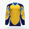 Top Quality customize sublimation split custom black hockey jersey