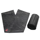 Custom Recyclable Biodegradable Drawstring Heavy Garbage Plastic Bags