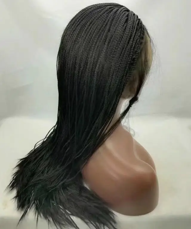 Synthetic African Braided Wig Front Lace Wig For Black Women