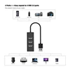 New High Speed Thin Slim 4 Ports USB 2.0 Hub USB Hub With Cable For Laptop PC Computer Wholesales Black/White