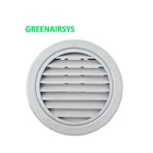 Aluminum Curtain Designs Waterproof Removable Circular Dryer Vent Grille for HVAC System