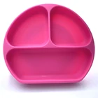 food grade silicone suction dinnerware rubber baby plate