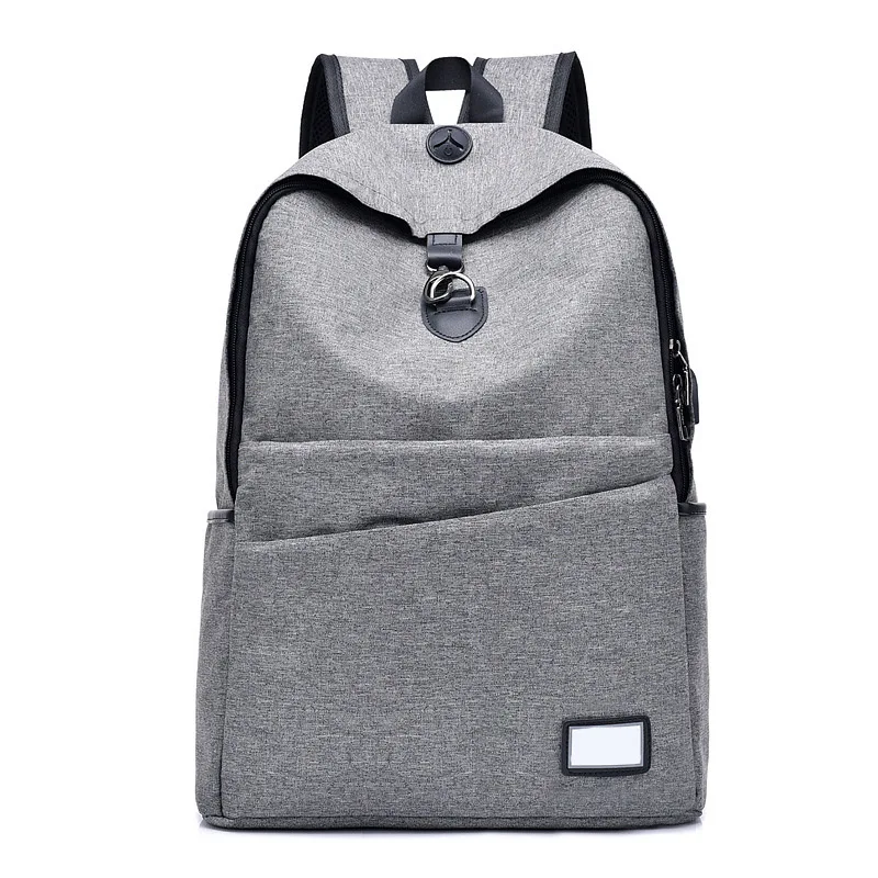 Anti Theft Men Backpack Canvas Large USB Recharging Women Laptop Bag Boy Girl School Bag Teenager Travel Backpack Mochila BP0209 (1)