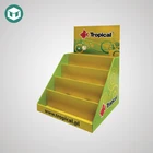 Hot Sale Custom Logo Cardboard Counter Display Stand Corrugated Cardboard Cigarette Display Rack Stand